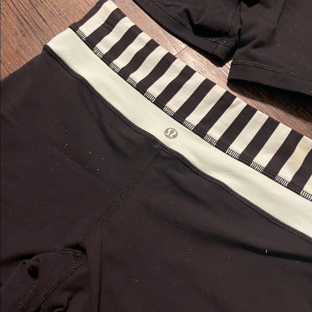 Lot of 3 Lululemon Stretch Shorts Women’s 6 Black - Picture 2 of 5